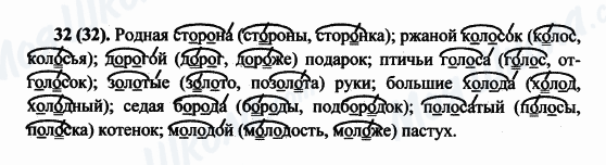 ГДЗ Російська мова 5 клас сторінка 32(32)