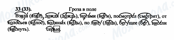 ГДЗ Російська мова 5 клас сторінка 33(33)