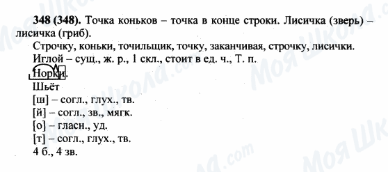 ГДЗ Російська мова 5 клас сторінка 348(348)