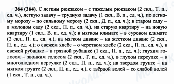 ГДЗ Російська мова 5 клас сторінка 364(364)