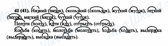 ГДЗ Російська мова 5 клас сторінка 41(41)