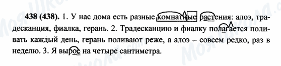 ГДЗ Російська мова 5 клас сторінка 438(438)