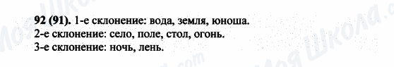 ГДЗ Російська мова 5 клас сторінка 92(91)
