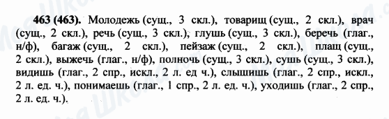 ГДЗ Русский язык 5 класс страница 463(463)