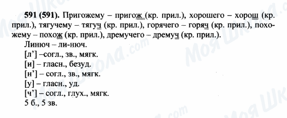 ГДЗ Русский язык 5 класс страница 591(591)