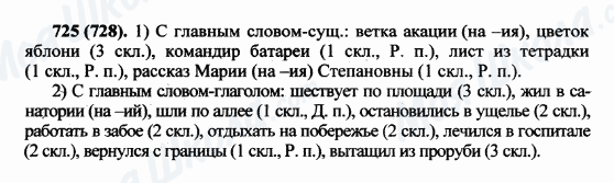 ГДЗ Російська мова 5 клас сторінка 725(728)