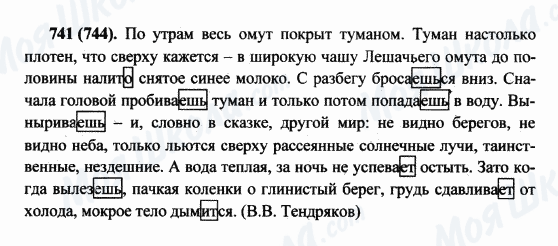 ГДЗ Російська мова 5 клас сторінка 741(744)