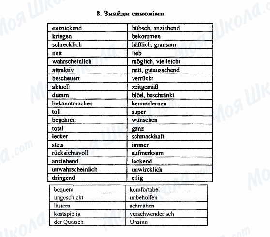 ГДЗ Німецька мова 11 клас сторінка 3