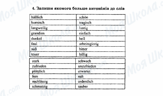 ГДЗ Німецька мова 11 клас сторінка 4