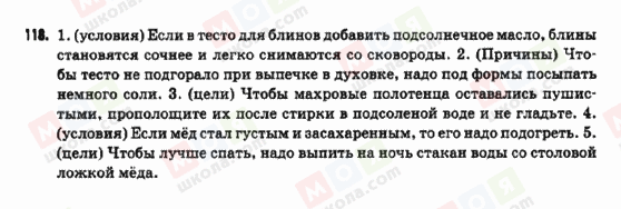 ГДЗ Російська мова 9 клас сторінка 118