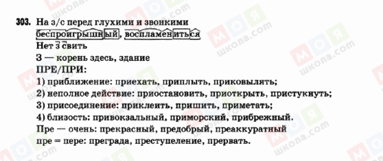ГДЗ Російська мова 9 клас сторінка 303