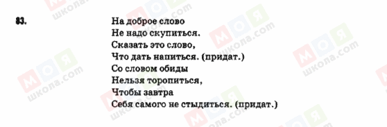 ГДЗ Російська мова 9 клас сторінка 83