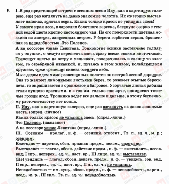 ГДЗ Російська мова 9 клас сторінка 9_1