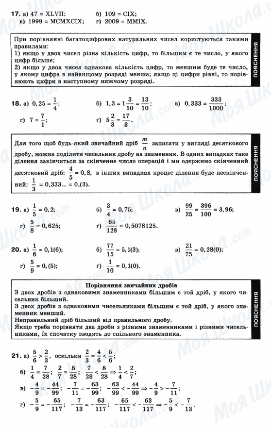 ГДЗ Математика 10 клас сторінка 17-21