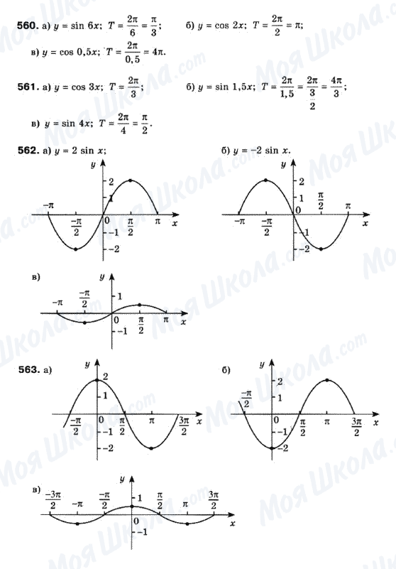 ГДЗ Математика 10 клас сторінка 560-561-562-563