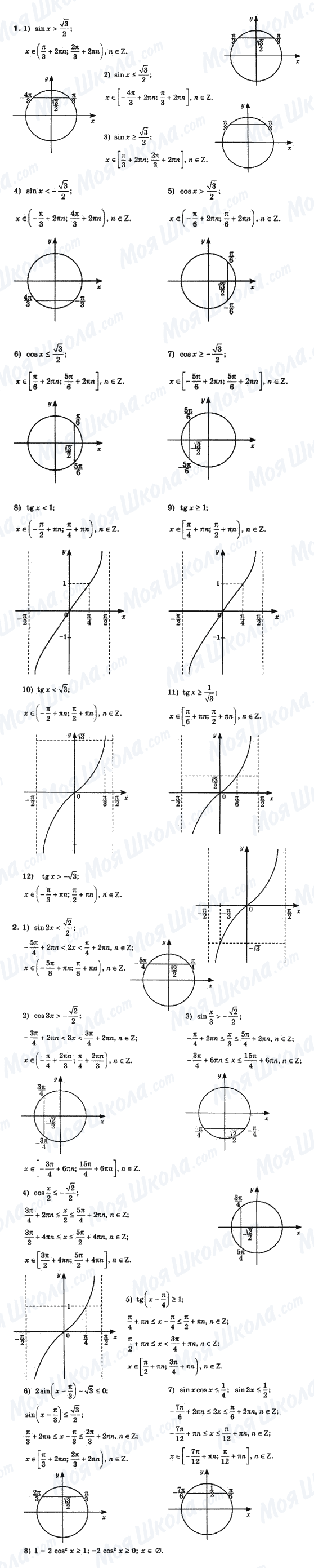 ГДЗ Математика 10 класс страница 1-2