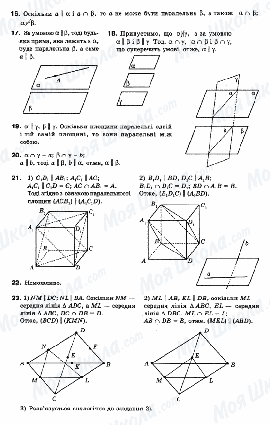 ГДЗ Математика 10 клас сторінка 16-23
