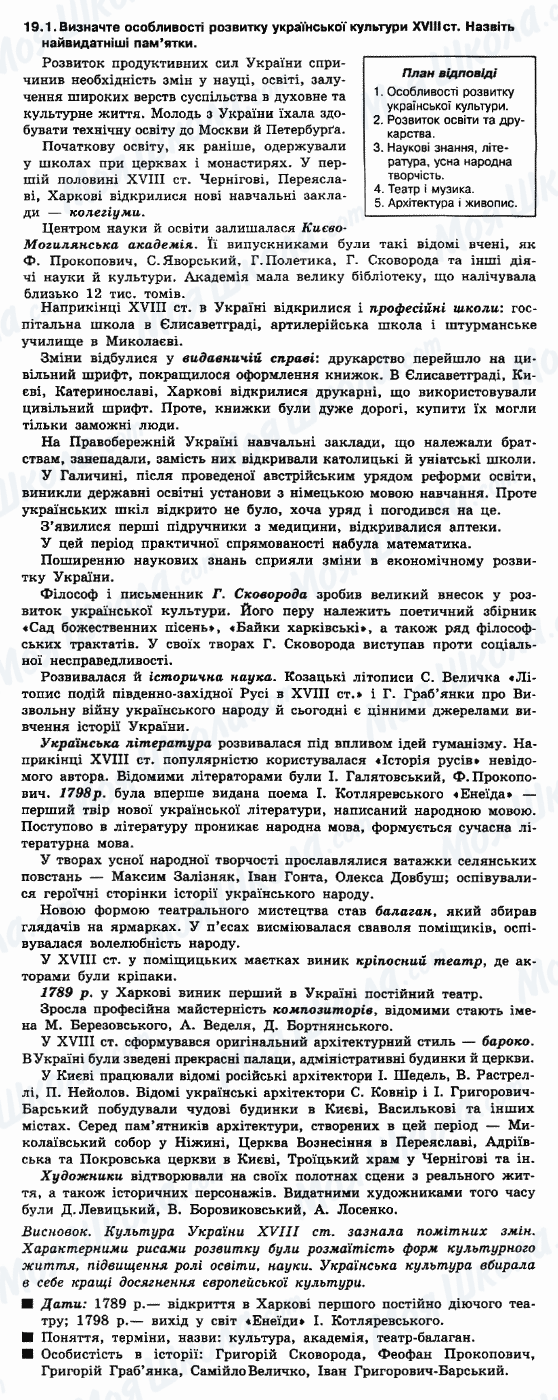ДПА История Украины 9 класс страница 19.1