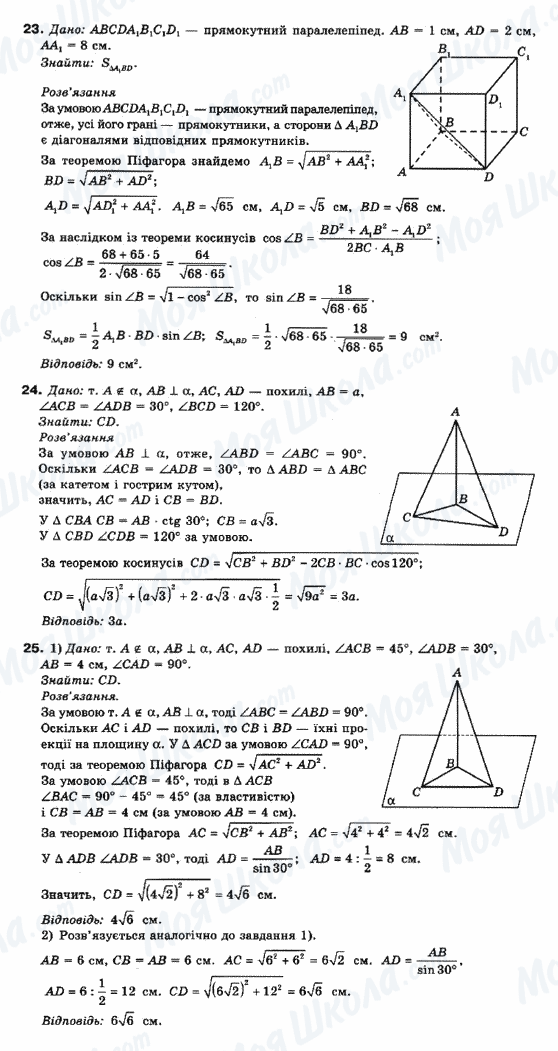 ГДЗ Математика 10 клас сторінка 23-24-25