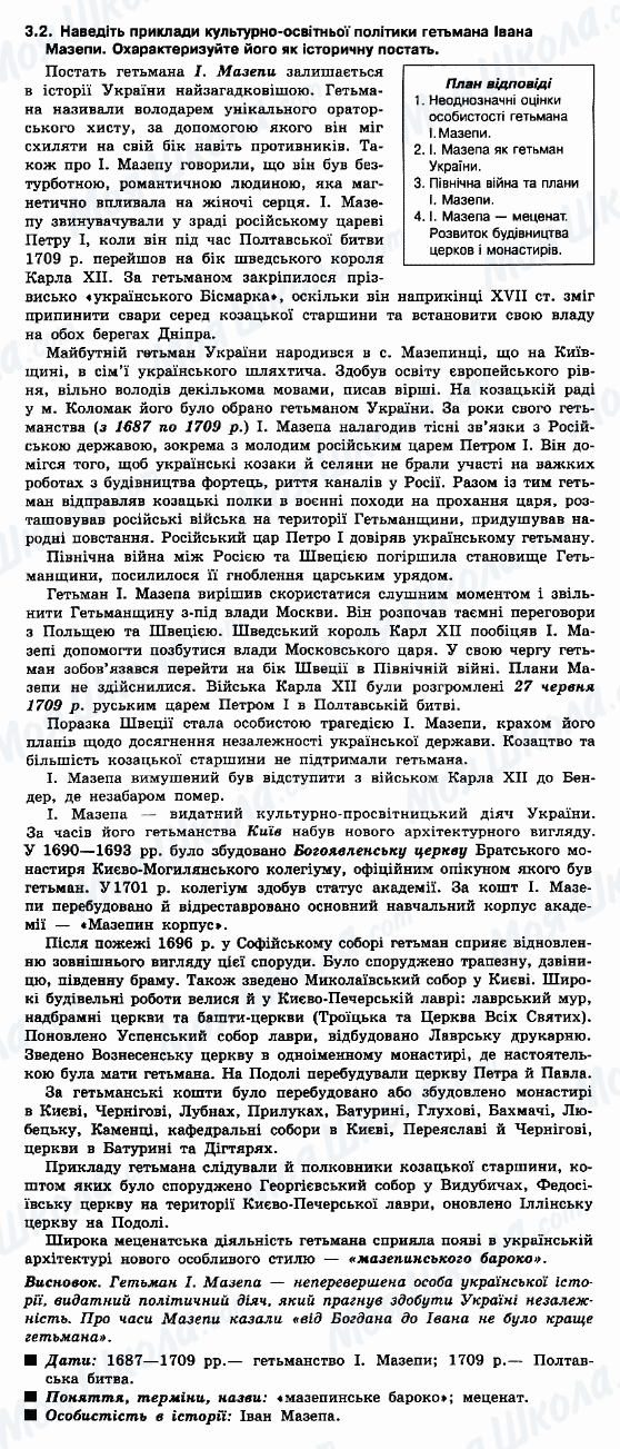 ДПА Історія України 9 клас сторінка 3.2