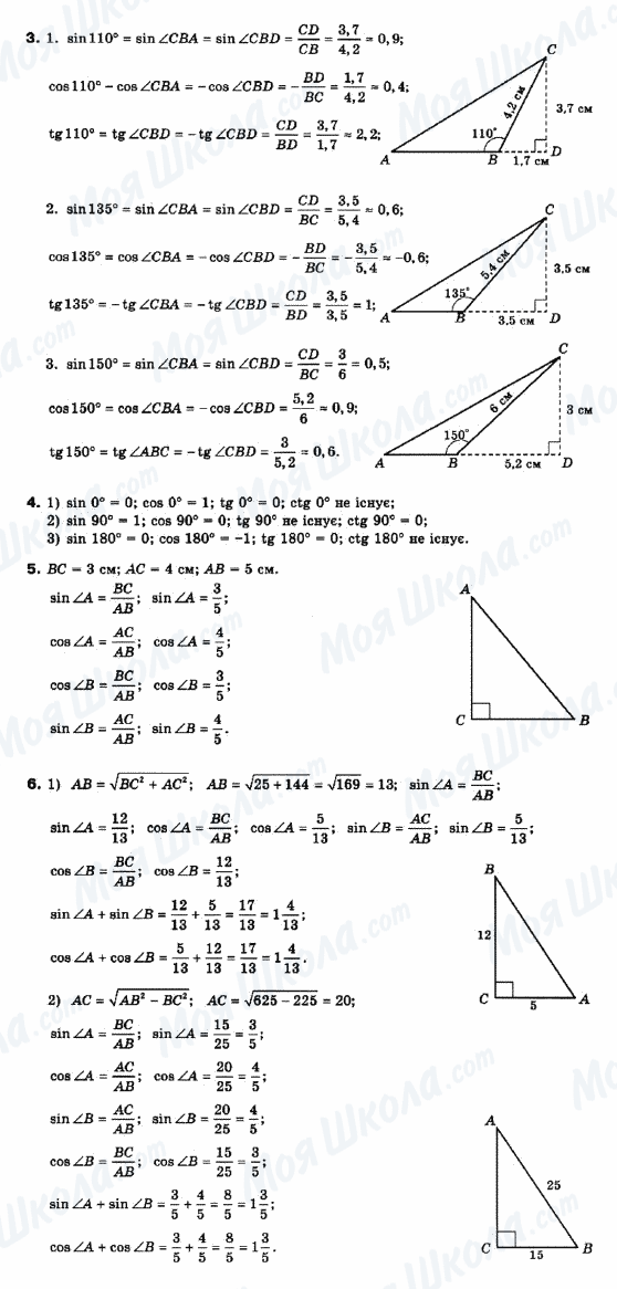 ГДЗ Математика 10 клас сторінка 3-4-5-6