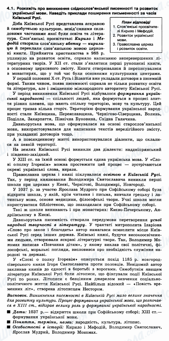 ДПА Історія України 9 клас сторінка 4.1