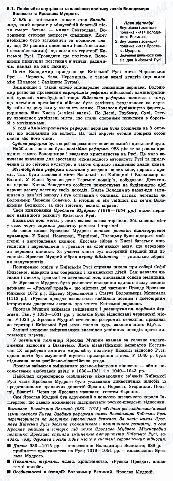 ДПА История Украины 9 класс страница 5.1