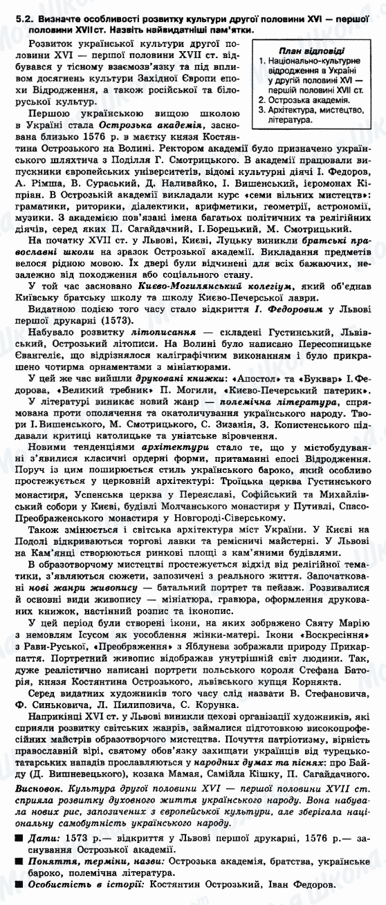 ДПА Історія України 9 клас сторінка 5.2