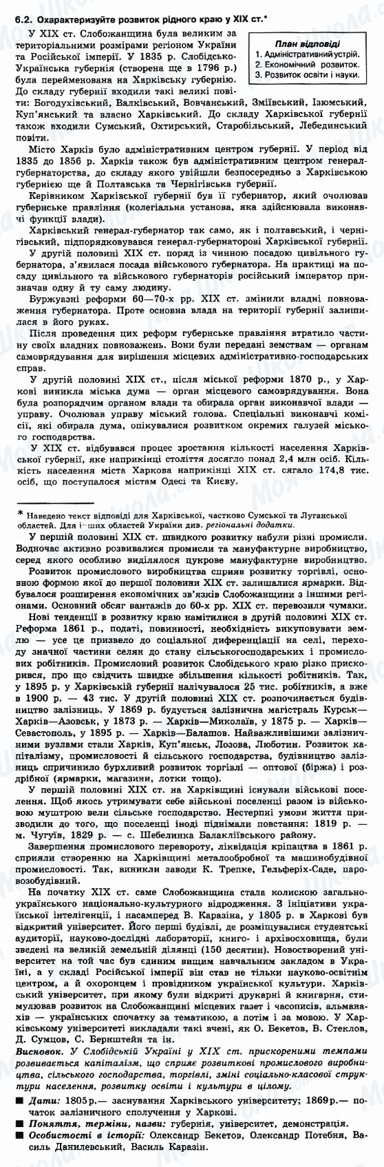 ДПА Історія України 9 клас сторінка 6.2