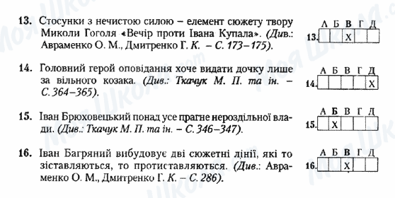 ДПА Українська література 9 клас сторінка 13-16