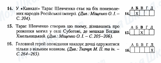 ДПА Українська література 9 клас сторінка 14-16