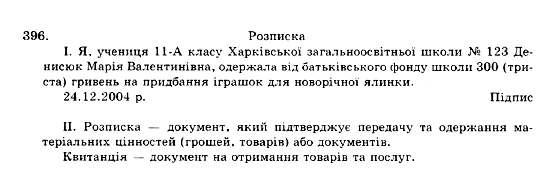 ГДЗ Українська мова 10 клас сторінка 396