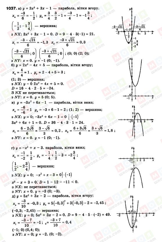 ГДЗ Алгебра 9 класс страница 1037
