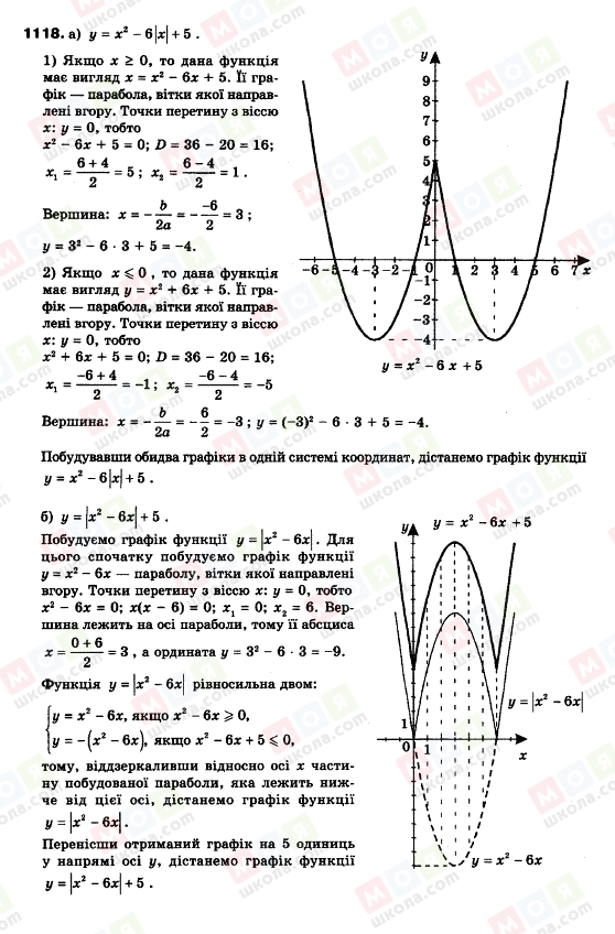 ГДЗ Алгебра 9 клас сторінка 1118
