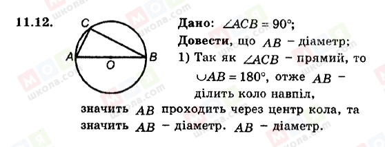 ГДЗ Геометрія 8 клас сторінка 11.12