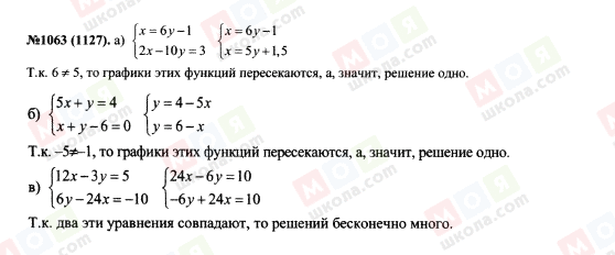 ГДЗ Алгебра 7 класс страница 1063(1127)