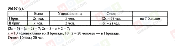 ГДЗ Алгебра 7 клас сторінка 167(c)