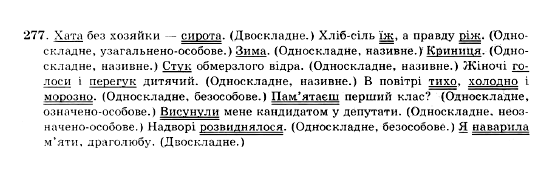 ГДЗ Українська мова 10 клас сторінка 277