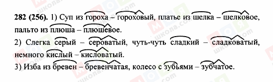ГДЗ Російська мова 5 клас сторінка 282 (256)