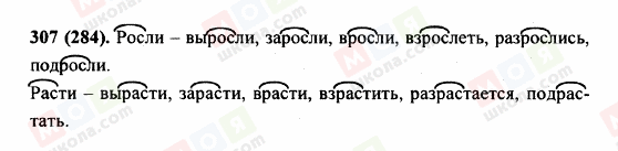 ГДЗ Російська мова 5 клас сторінка 307 (284)