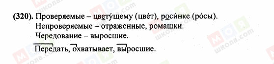 ГДЗ Російська мова 5 клас сторінка 340 (320)