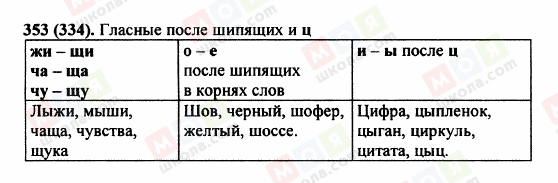 ГДЗ Русский язык 5 класс страница 353 (334)