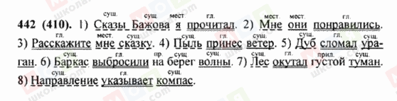 ГДЗ Російська мова 5 клас сторінка 442 (410)