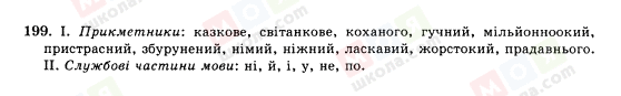 ГДЗ Українська мова 10 клас сторінка 199