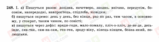 ГДЗ Українська мова 10 клас сторінка 248