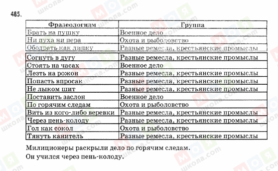 ГДЗ Російська мова 9 клас сторінка 485