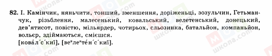 ГДЗ Українська мова 10 клас сторінка 82