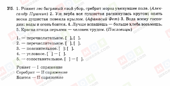 ГДЗ Російська мова 9 клас сторінка 315