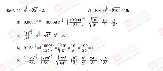 ГДЗ Алгебра 10 клас сторінка 426