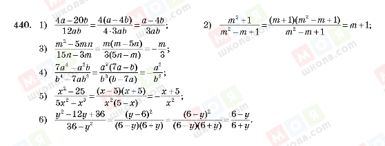 ГДЗ Алгебра 10 клас сторінка 440